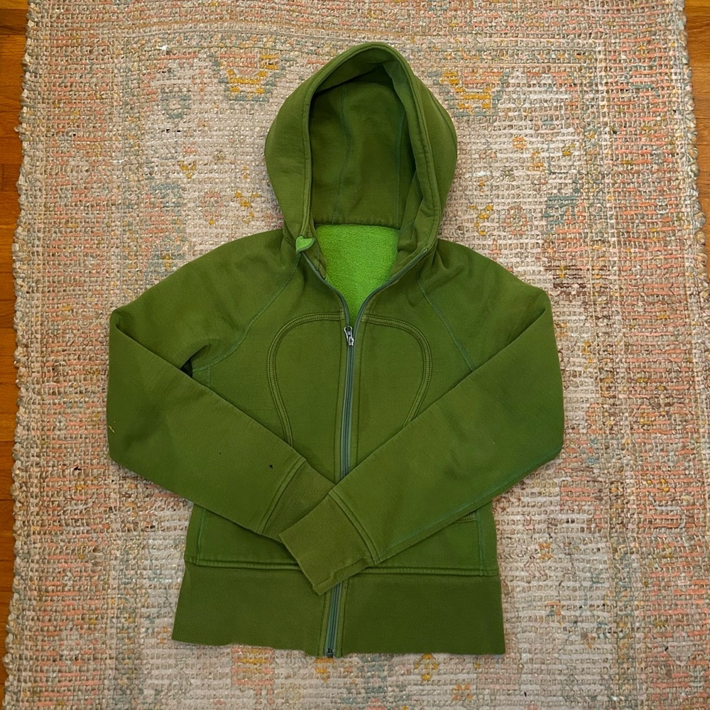 Green Lululemon Scuba hoodie